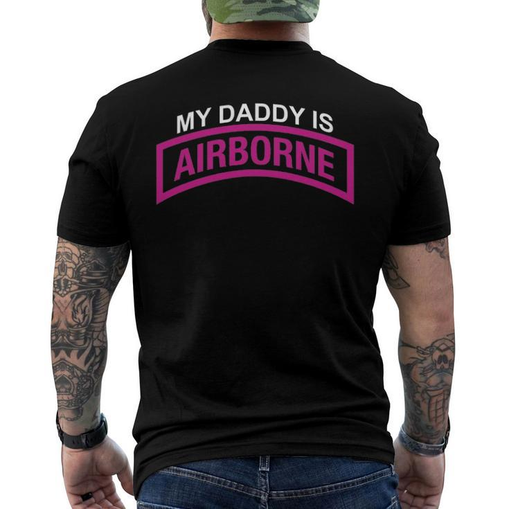 My Daddy Is A Army Airborne Paratrooper 20173 Ver2 Men's Back Print T-shirt