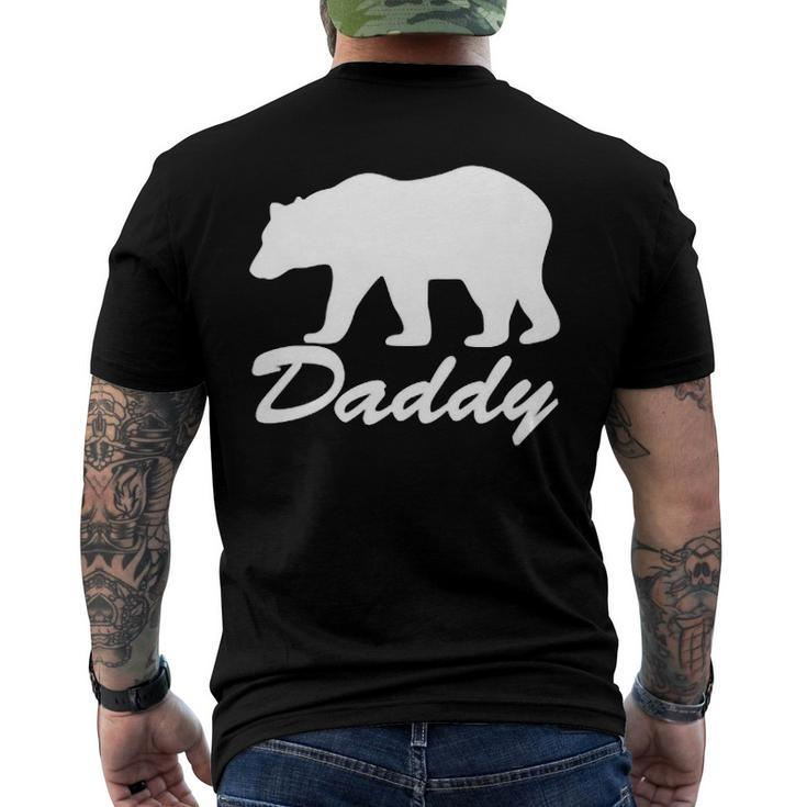 Mens Daddy Bear Distressed Graphic Raglan Baseball Tee Men's Back Print T-shirt