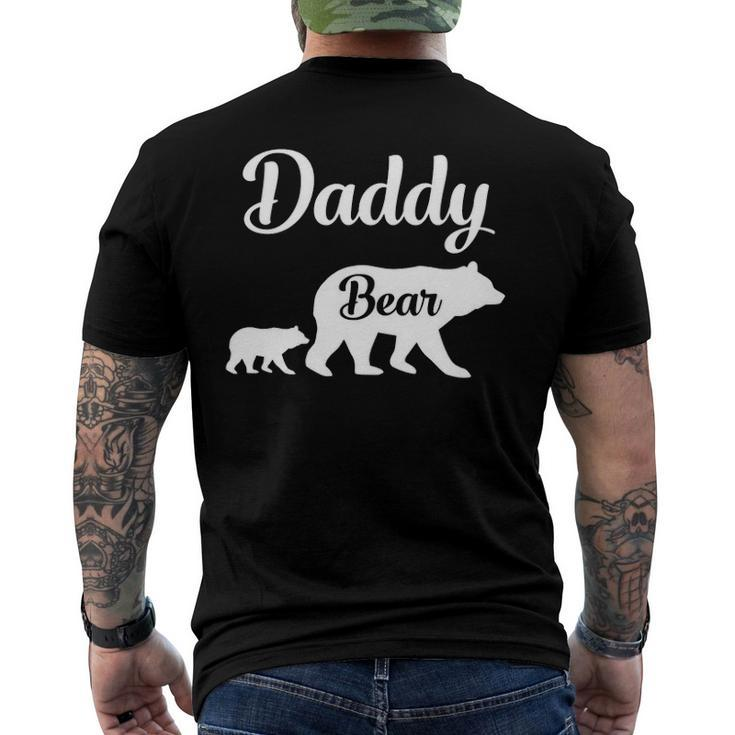 Daddy Bear Fathers Day Funny Gift Men's Crewneck Short Sleeve Back Print T-shirt