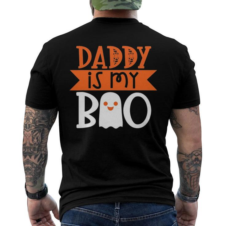 Daddy Is My Boo Fun Cute Halloween Men's Back Print T-shirt