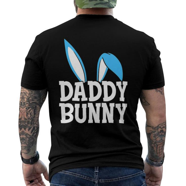 Mens Daddy Bunny Cute Easter Costume Dad Family Matching Men's Back Print T-shirt