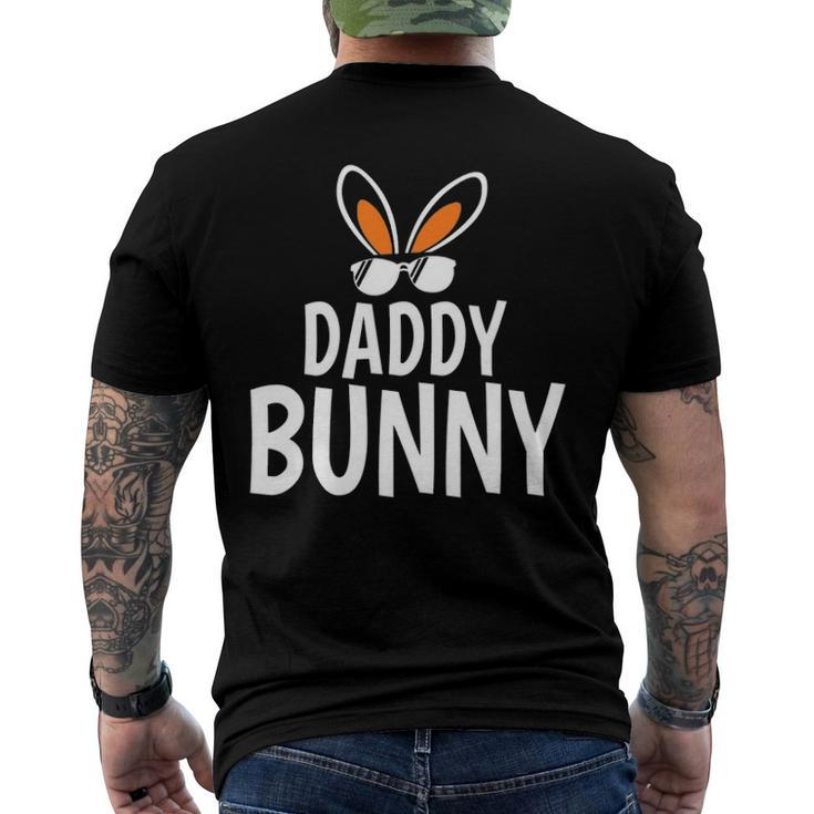 Daddy Bunny Easter And Glasses For Happy Easter Fathers Day Men's Back Print T-shirt
