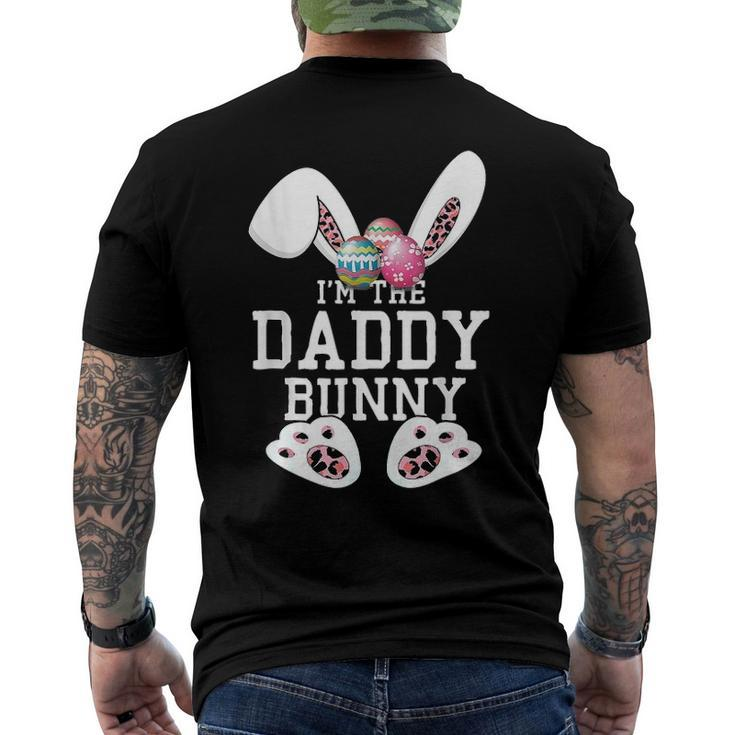 The Daddy Bunny Matching Family Happy Easter Day Egg Dad Men Men's Back Print T-shirt