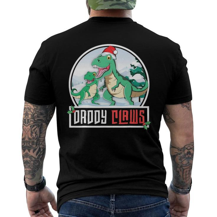 Daddy Claws Dadrex Dinosaur Matching Family Christmas Men's Back Print T-shirt
