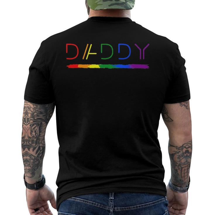Daddy Gay Lesbian Pride Lgbtq Inspirational Ideal Men's Back Print T-shirt