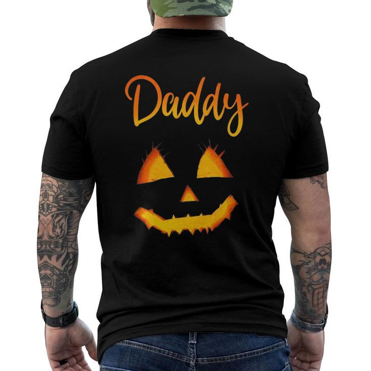 Daddy Pumpkin Halloweenfor Dad Men Men's Back Print T-shirt