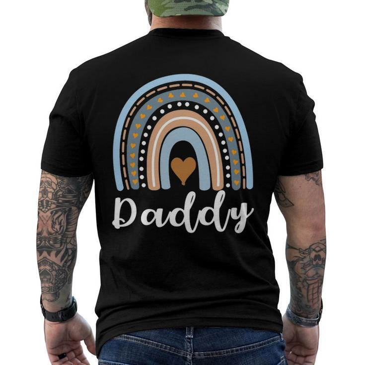 Daddy Rainbow Boho Rainbow Daddy Cool Dad Family Matching Men's Back Print T-shirt