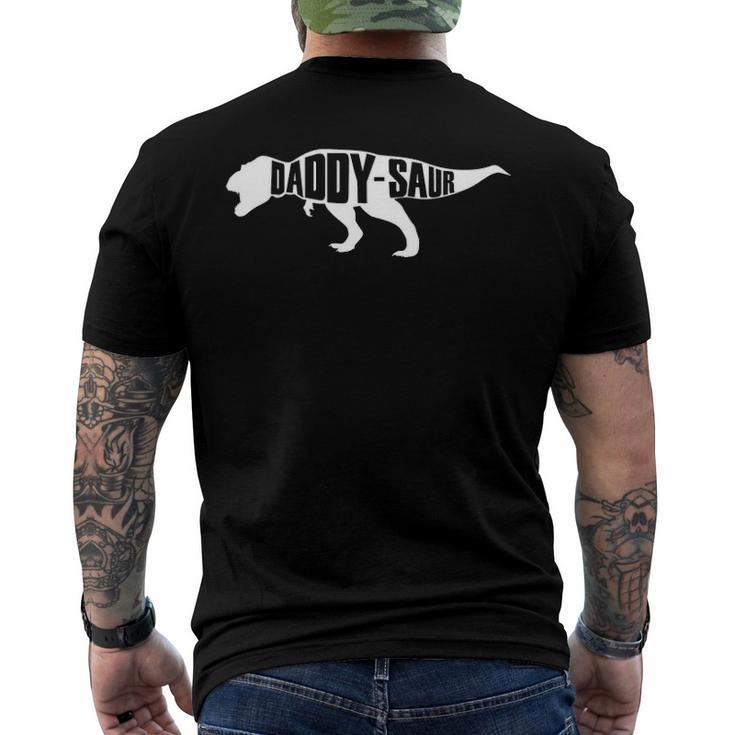 Mens Daddy Saur Fathers Day Men's Back Print T-shirt