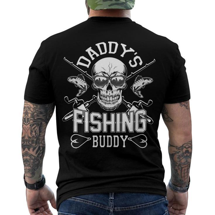 Daddys Fishing Buddy Fathers Day T Shirts Men's Crewneck Short Sleeve Back Print T-shirt