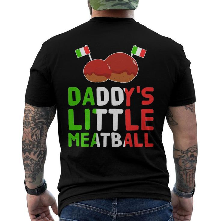Daddys Little Meatball Proud Italian Pride Italy Men's Back Print T-shirt