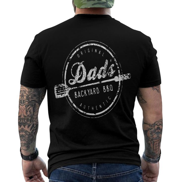 Dads Backyard BBQ Grilling Print Popular Men's T-shirt Back Print