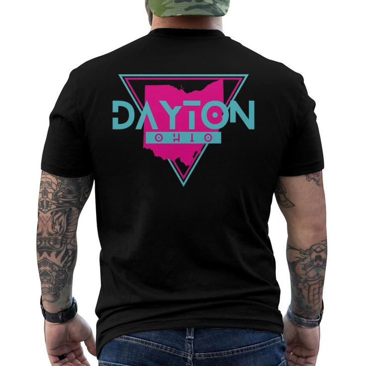 Dayton Ohio Triangle Souvenirs City Lover Men's Back Print T-shirt