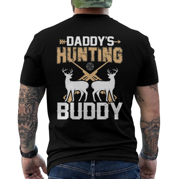 Deer Hunting Daddys Hunting Buddy Men's Back Print T-shirt