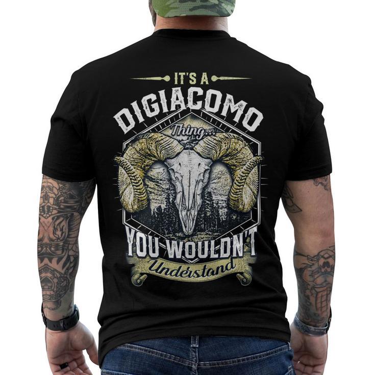 Digiacomo Name Shirt Digiacomo Family Name V4 Men's Crewneck Short Sleeve Back Print T-shirt