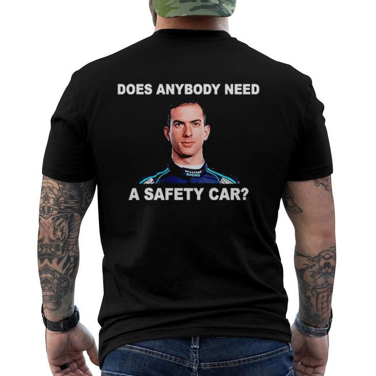 Does Anybody Need Safety Car Latifi F1 Car Racing Lover Men's Back Print T-shirt