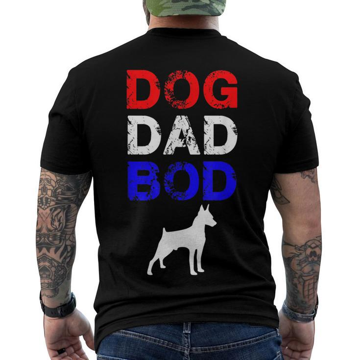 Mens Dog Dad Bod Doberman 4Th Of July Mens Men's T-shirt Back Print