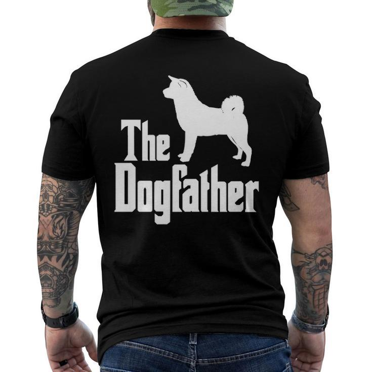 The Dogfather Akita Dog Silhouette Idea Classic Men's Back Print T-shirt