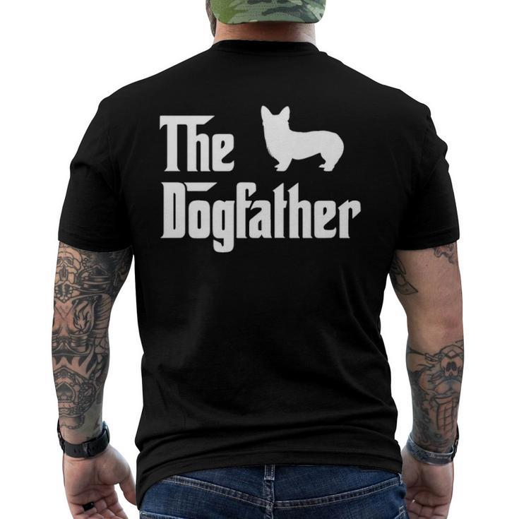 The Dogfather For Corgi Lovers Dad Corgi Men's Back Print T-shirt