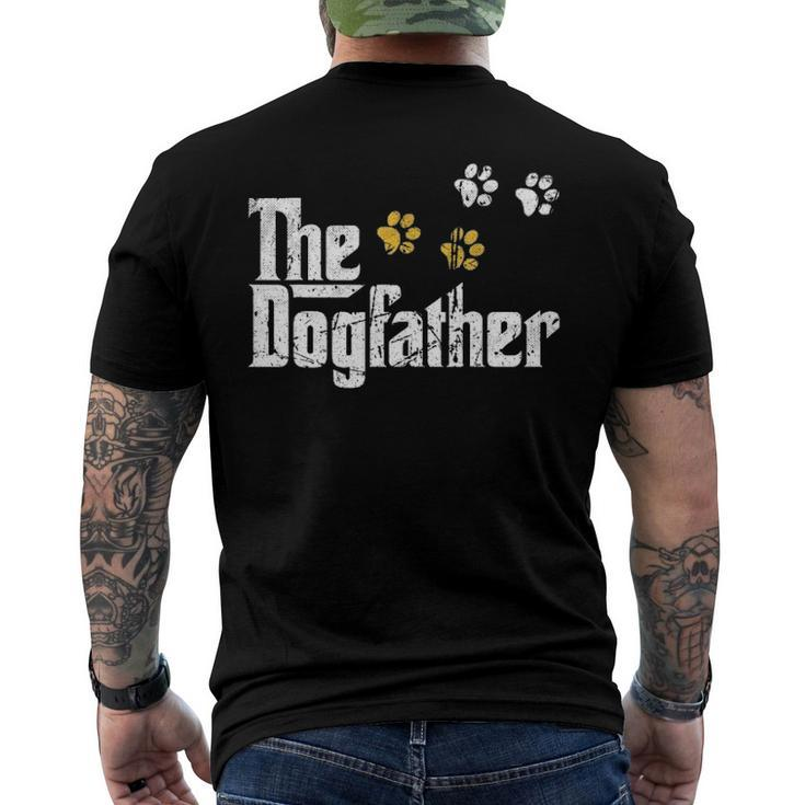 The Dogfather Dad Fathers Day Cute Idea Men's Back Print T-shirt