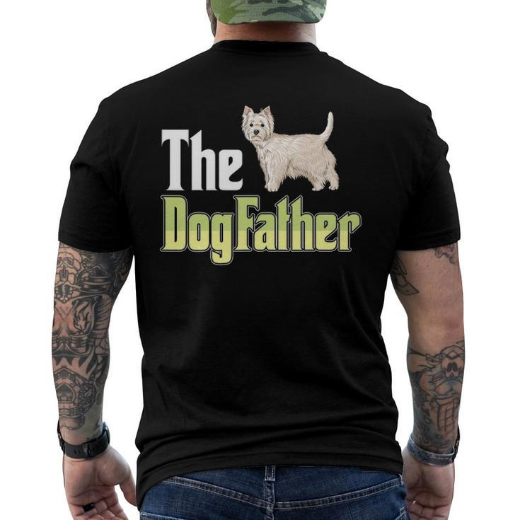 The Dogfather West Highland White Terrier Dog Owner Men's Back Print T-shirt