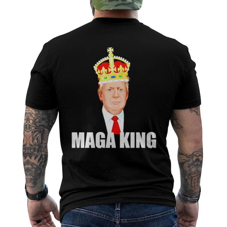 Donald Trump Maga King Hilarious Imperial Crown Men's Back Print T-shirt