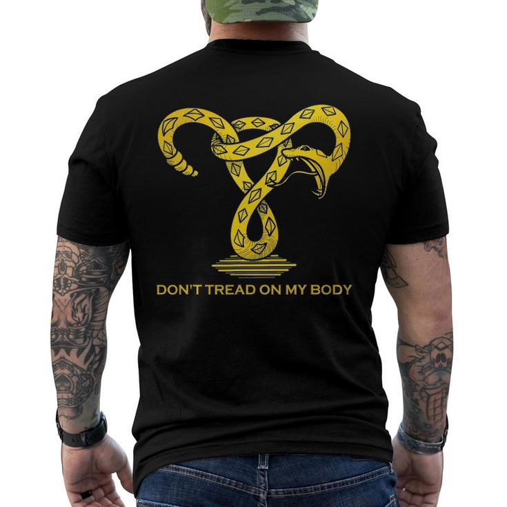 Dont Tread On My Body Uterus Pro Choice Feminist Men's Back Print T-shirt