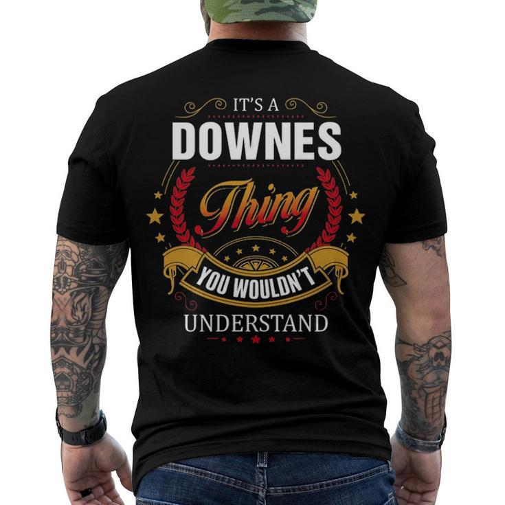 Downes Shirt Family Crest Downes T Shirt Downes Clothing Downes Tshirt Downes Tshirt For The Downes Men's T-Shirt Back Print