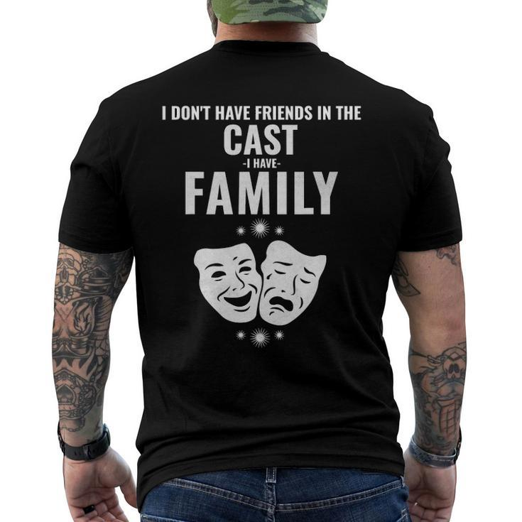 Drama Masks The Cast Is My Family Men's Back Print T-shirt