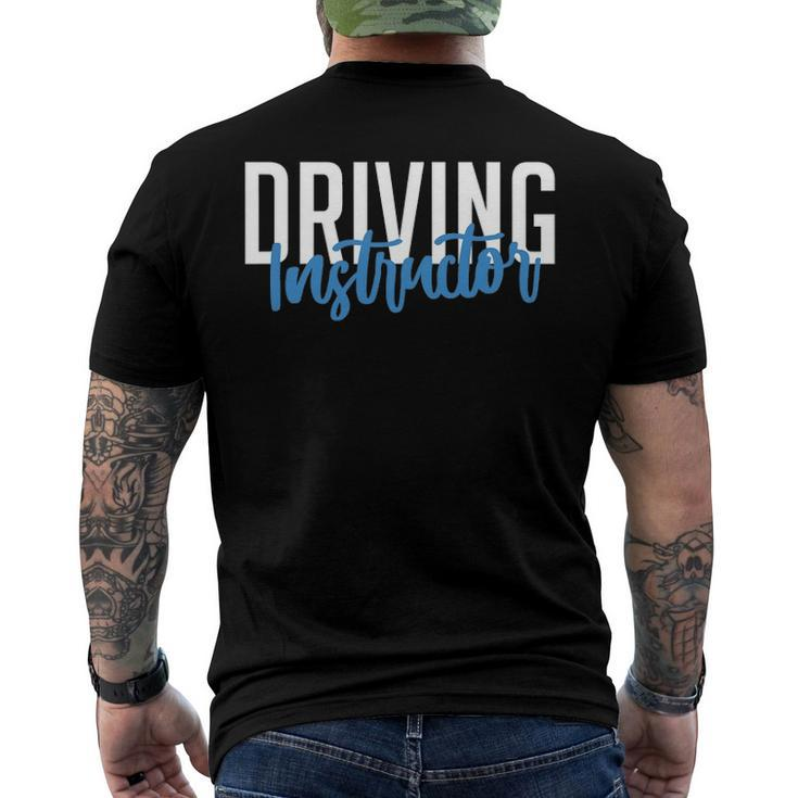 Driving Instructor Car Driver Brakes Parking Exam Men's Back Print T-shirt