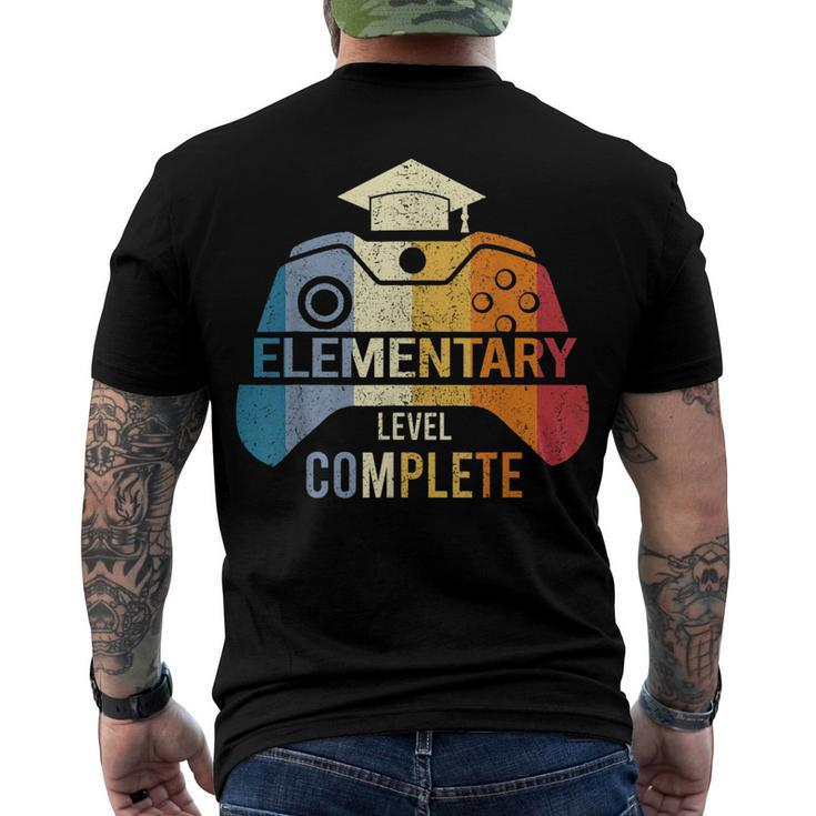 Elementary Level Complete Graduation Gamer Boys Kids Men's Back Print T-shirt