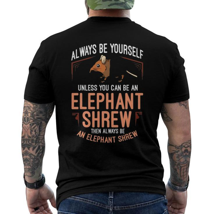 Elephant Shrew Sengi Cute Jumping Mouse Men's Back Print T-shirt