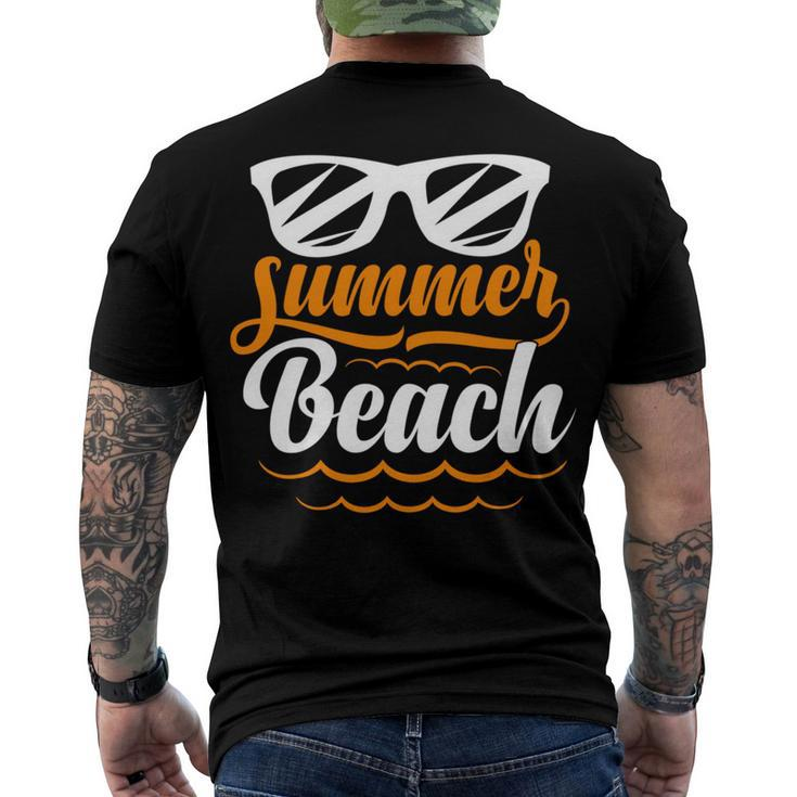 Enjoy The Summer Summer Vacation Men's Crewneck Short Sleeve Back Print T-shirt