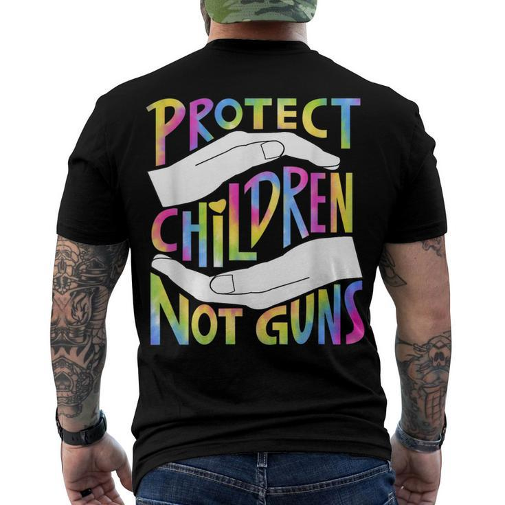 Enough End Gun Violence Stop Gun Protect Children Not Guns Men's Back Print T-shirt