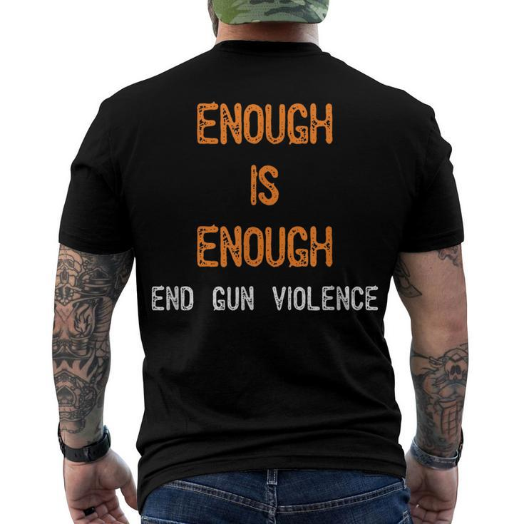 Enough Is Enough- End Gun Violence Men's Back Print T-shirt