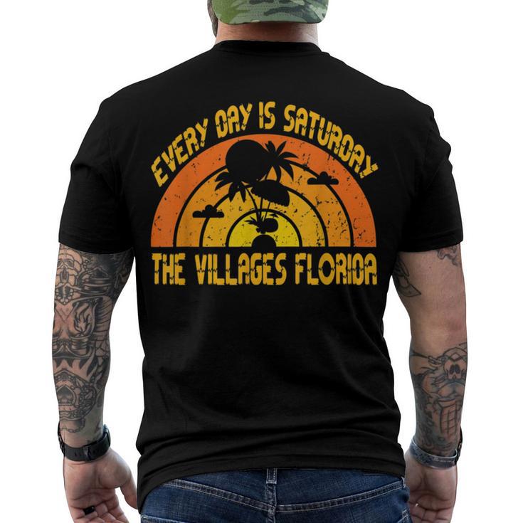 Every Day Is Saturday The Villages Florida Men's Crewneck Short Sleeve Back Print T-shirt