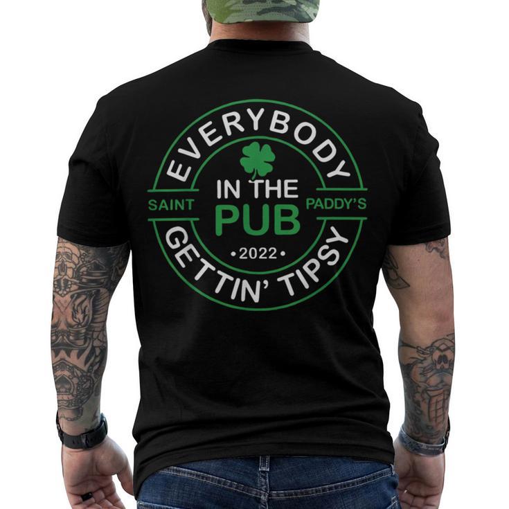 Everybody In The Pub Gettin Tipsy Men's Crewneck Short Sleeve Back Print T-shirt