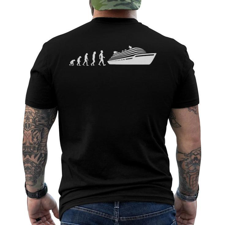 Evolution Cruise Crusing Ship Men's Back Print T-shirt