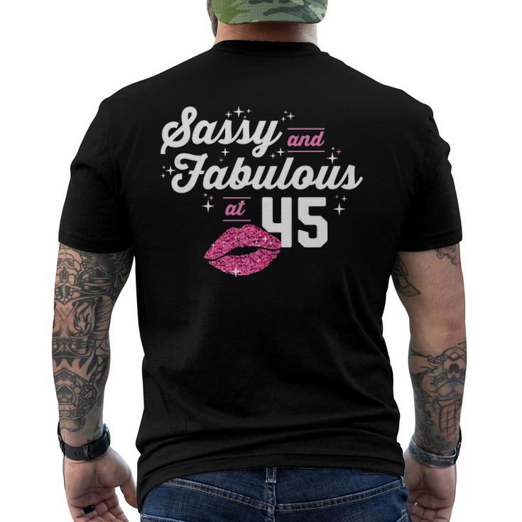 Fabulous At 45 Years Old 45Th Birthday Chapter 45 Men's Back Print T-shirt