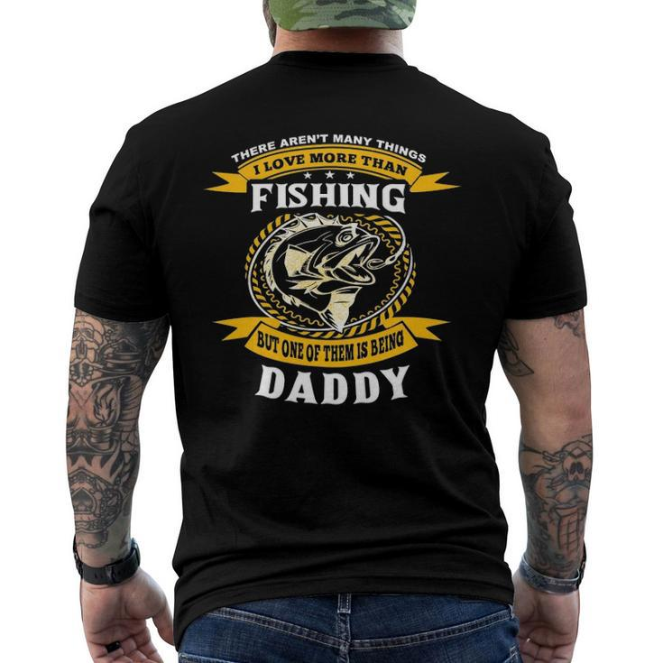 Family 365 Fathers Day Fishing Daddy Dad Men Fisherman Men's Back Print T-shirt