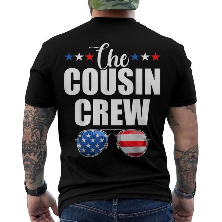 Family 4Th Of July Matching Cousin Crew American Flag Men's T-shirt Back Print