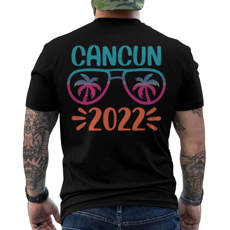 Family Vacation 2022 Cancun Men's Crewneck Short Sleeve Back Print T-shirt