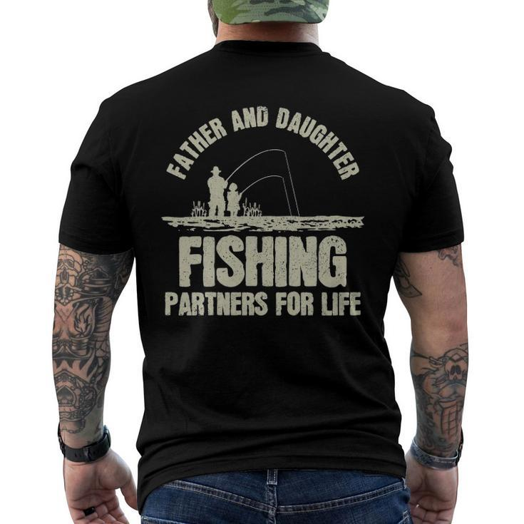 Father & Daughter Fishing Partners - Fathers Day Gift Men's Crewneck Short Sleeve Back Print T-shirt