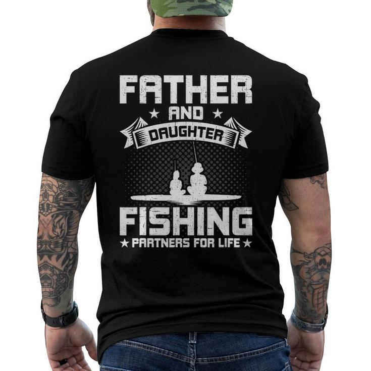 Father And Daughter Fishing Partners For Life Fishing Men's Back Print T-shirt
