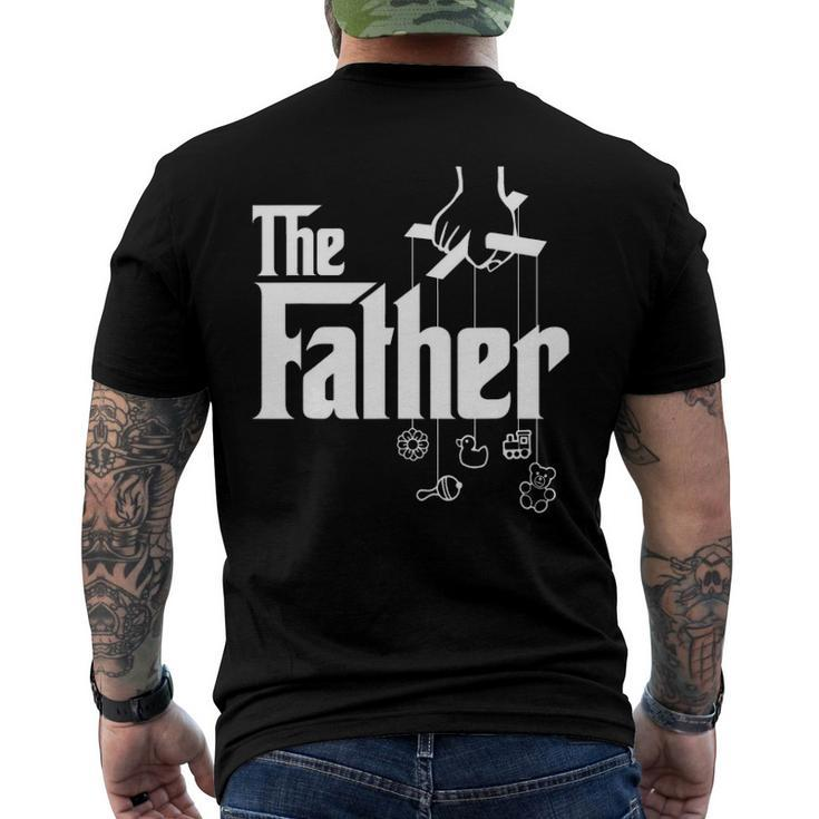 Mens The Father First Time Fathers Day New Dad Men's Back Print T-shirt