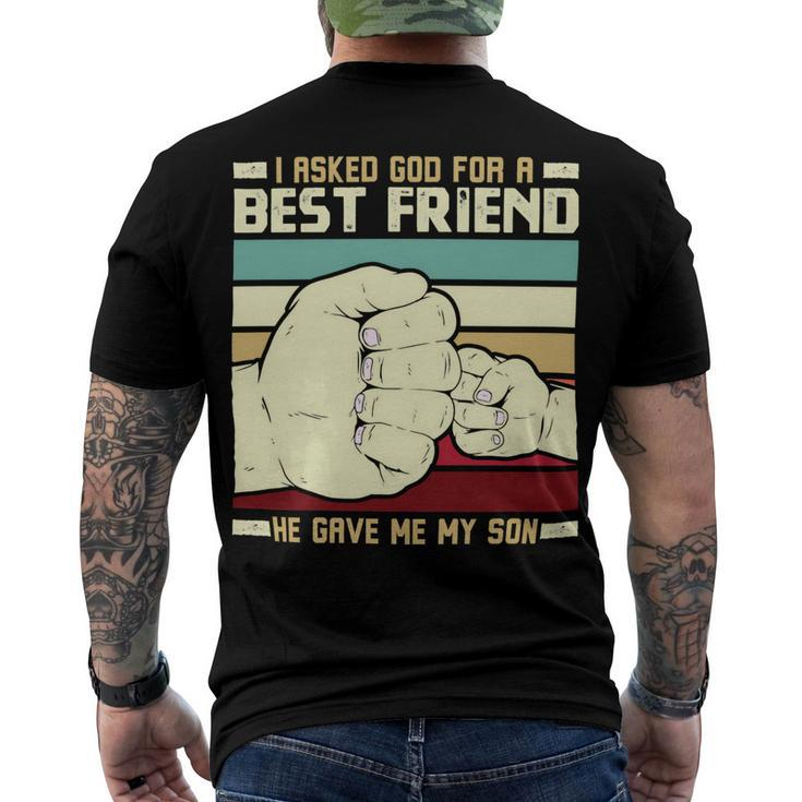 Father Grandpa Father And Son Best Friend For Life Fathers Day 56 Family Dad Men's Crewneck Short Sleeve Back Print T-shirt
