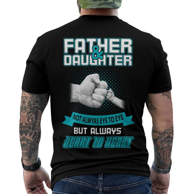 Father Grandpa Fatherdaughter Not Aways Eye To Eye 185 Family Dad Men's Crewneck Short Sleeve Back Print T-shirt
