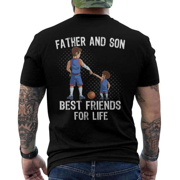 Father And Son Best Friend For Life Basketball Men's Back Print T-shirt