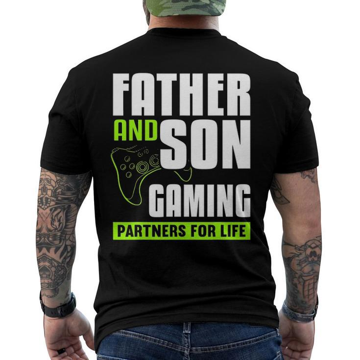 Father And Son Gaming Partners For Life Video Game Matching Men's Back Print T-shirt