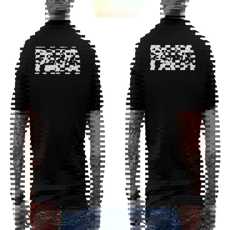 Mens Fathers Day For Dad Papa Atv Quad Wheeler Men's Back Print T-shirt