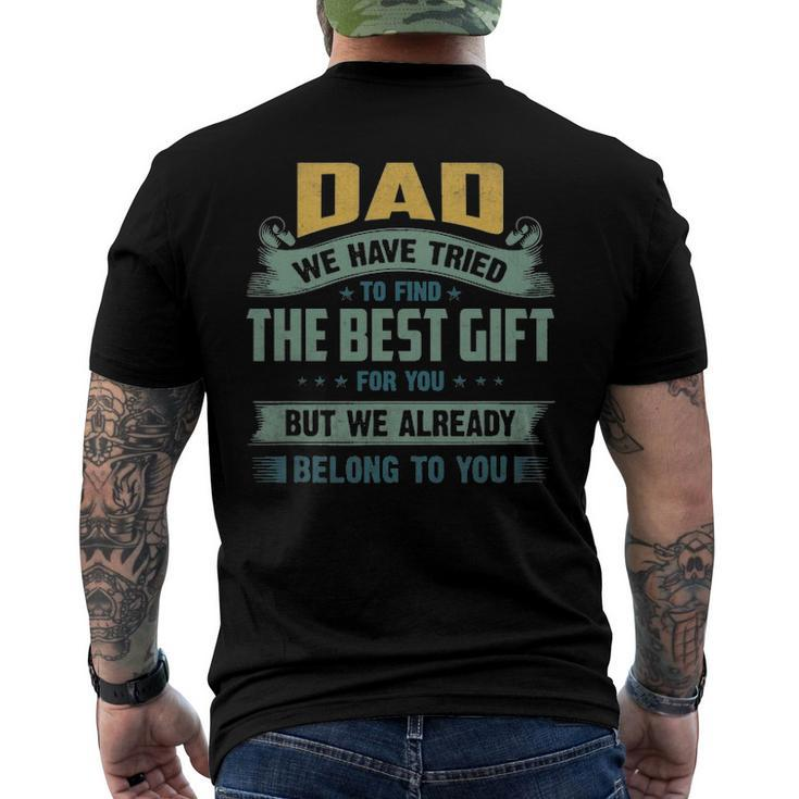 Fathers Day Daddy We Have Tried Men's Back Print T-shirt